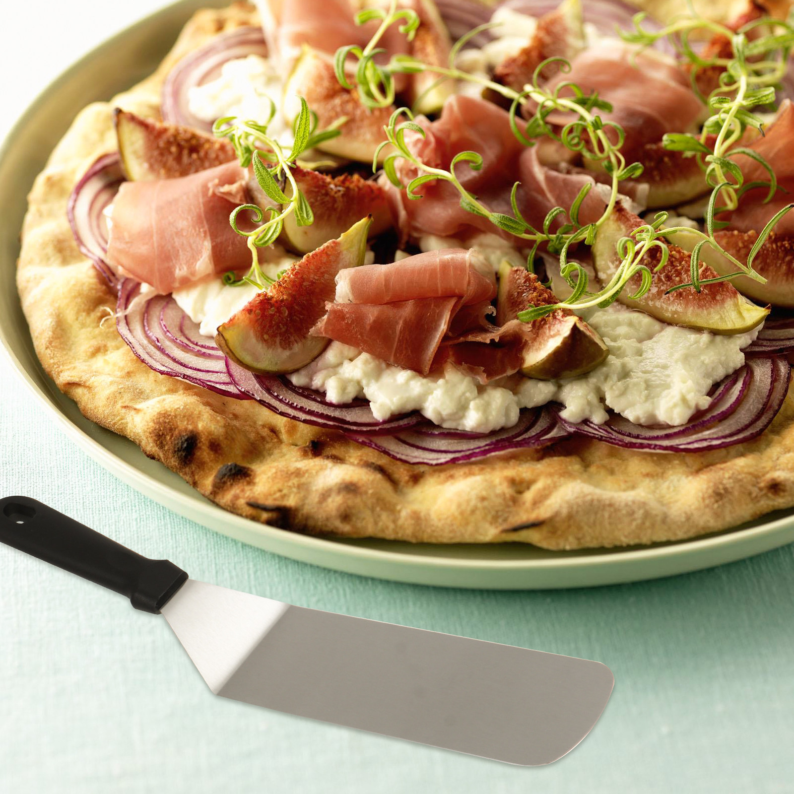 Pizza Stone Baking - 3Pcs Stainless Steel Pizza Paddle Set