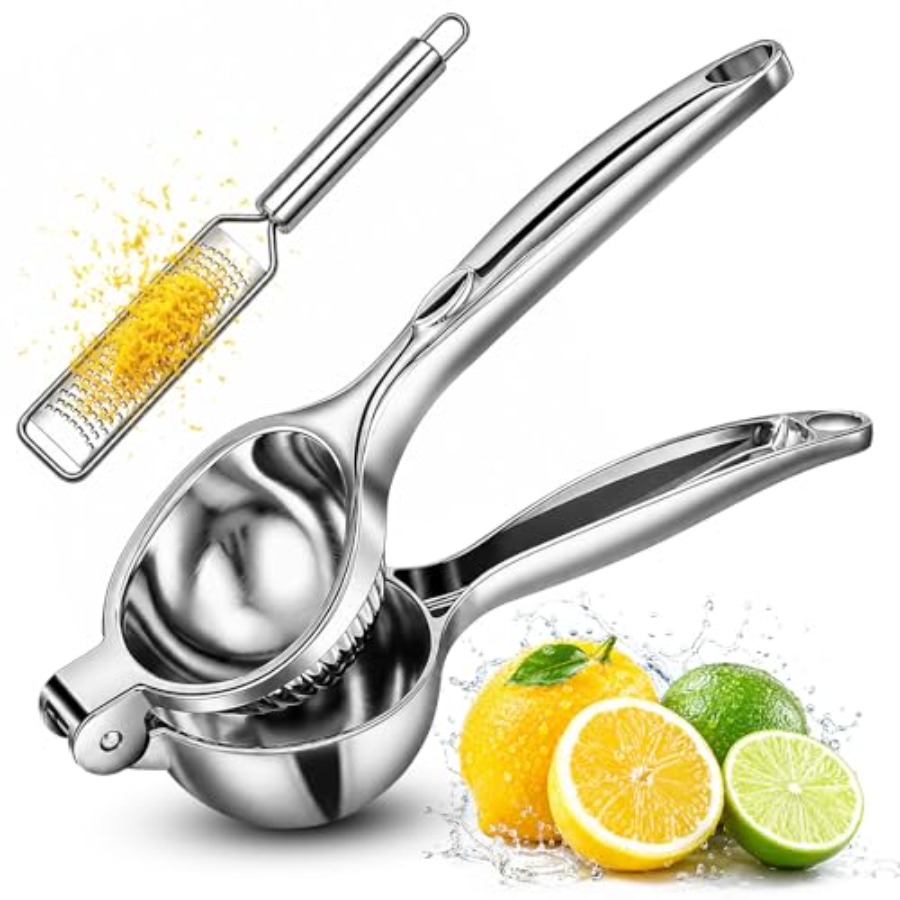 Citrus Lemon Squeezer - Lemon Squeezer Zester Set, Large Bowl