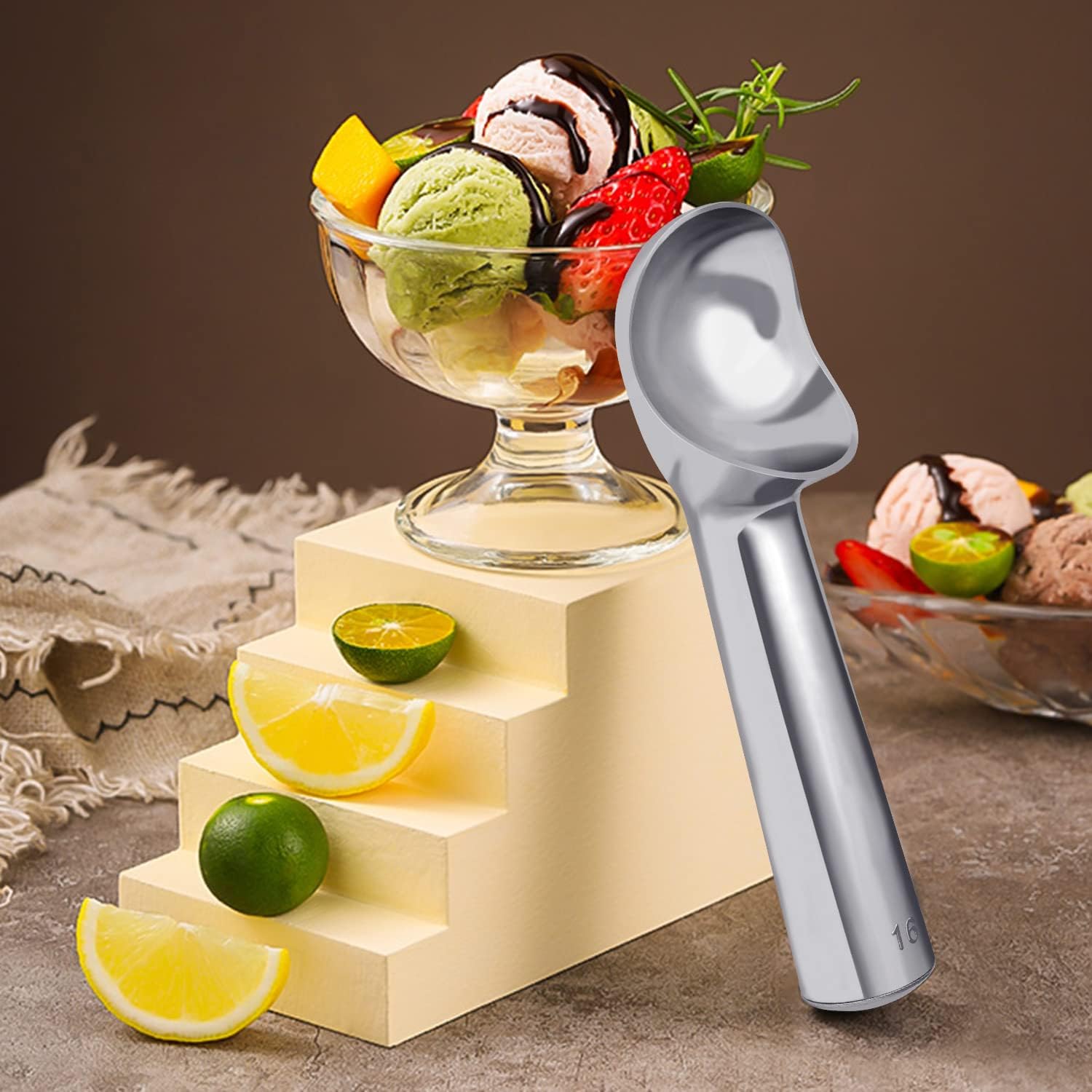 Kitchen Gadgets In - Self-Melting Ice Cream Scoop, One-Piece Stainless