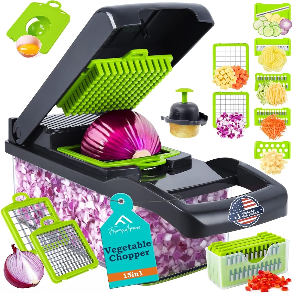 Kitchen Gadgets Vegetable Chopper - 15 in1 Vegetable Chopper, Food Chopper