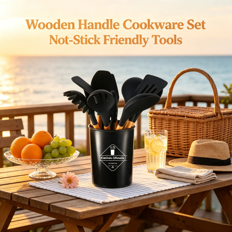 Black Silicone Kitchen Tools 1 - Kitchen Gadgets Set 评论和价格