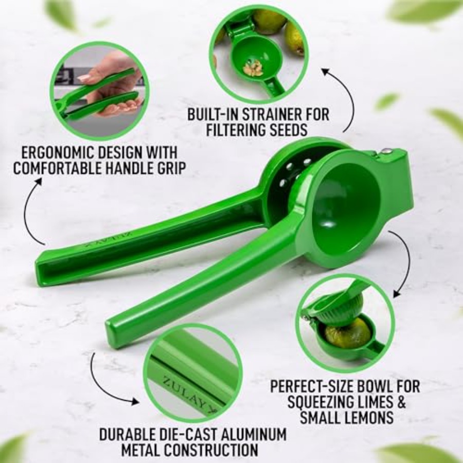Zulay Metal Lime Squeezer Heav - Citrus Lemon Squeezer 评论和价格