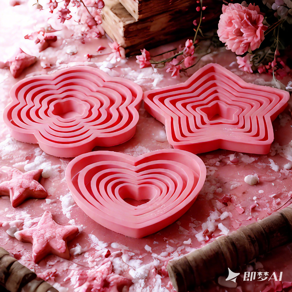 1set/3sets Pink Heart Star Flo - Kitchen Gadgets Set 评论和价格