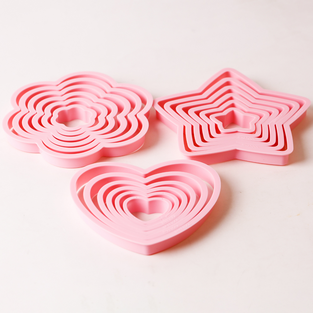 1set/3sets Pink Heart Star Flo - Kitchen Gadgets Set 评论和价格