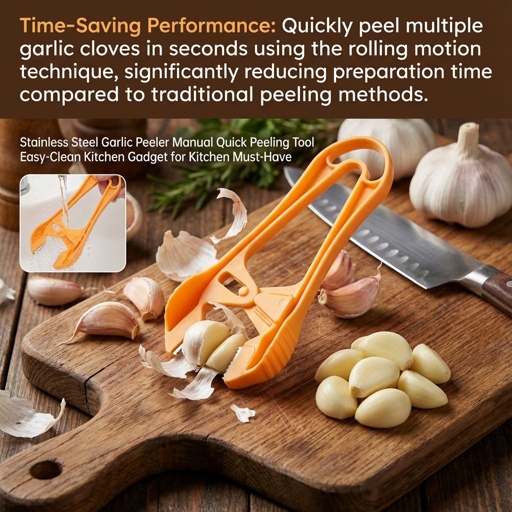 Stainless Steel Garlic Peeler  - Kitchen Gadgets You Must Have 评论和价格