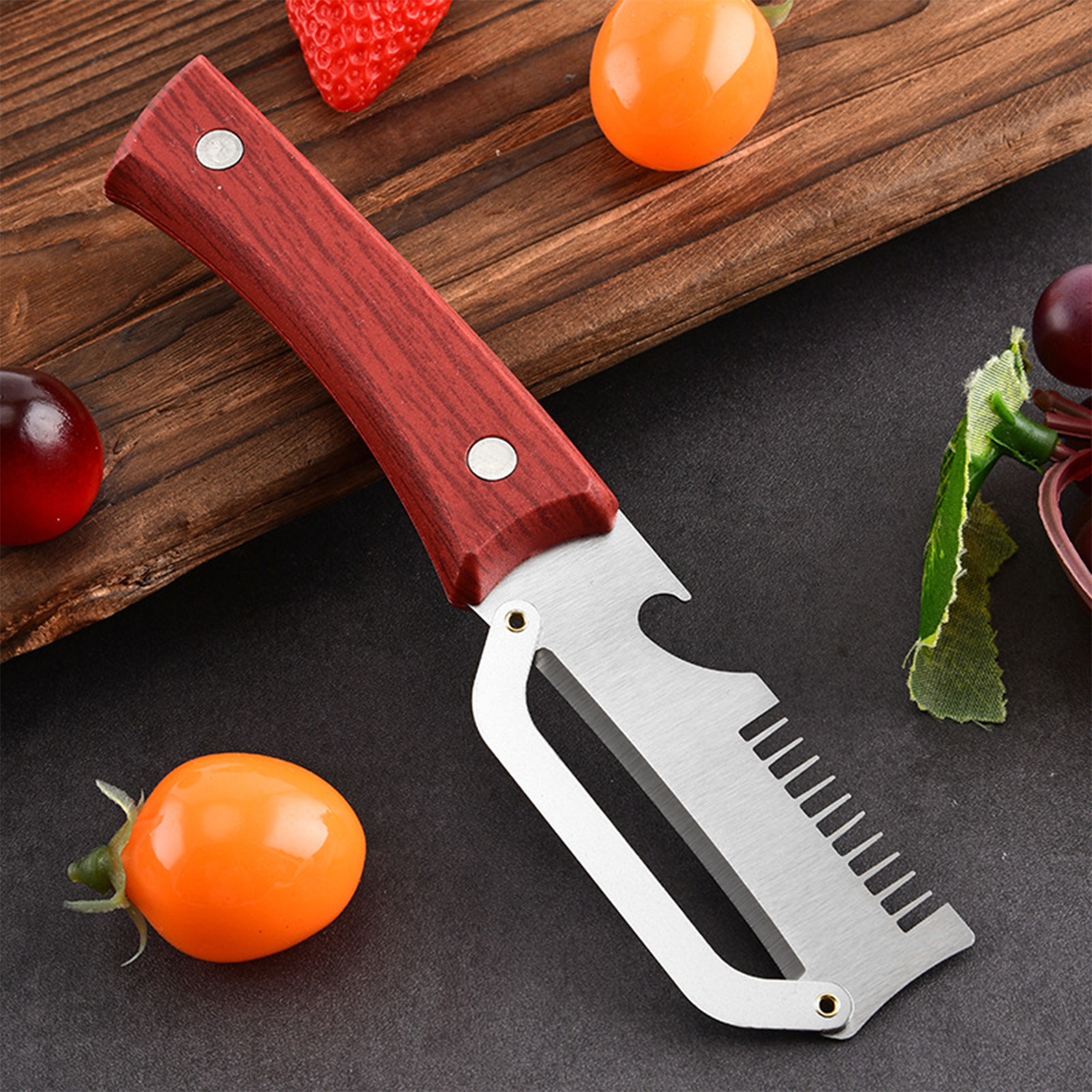 2pcs Stainless Steel Green Oni - Kitchen Gadgets Vegetable Chopper 评论和价格
