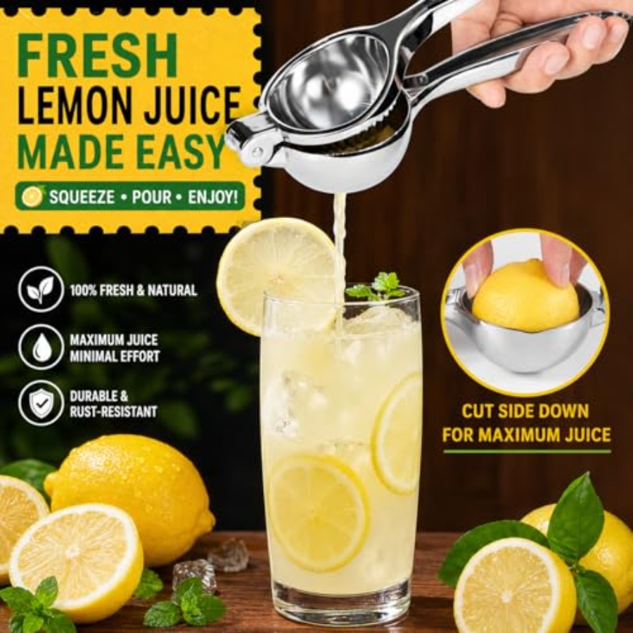 Premium Lemon Squeezer, Large  - Citrus Lemon Squeezer 评论和价格