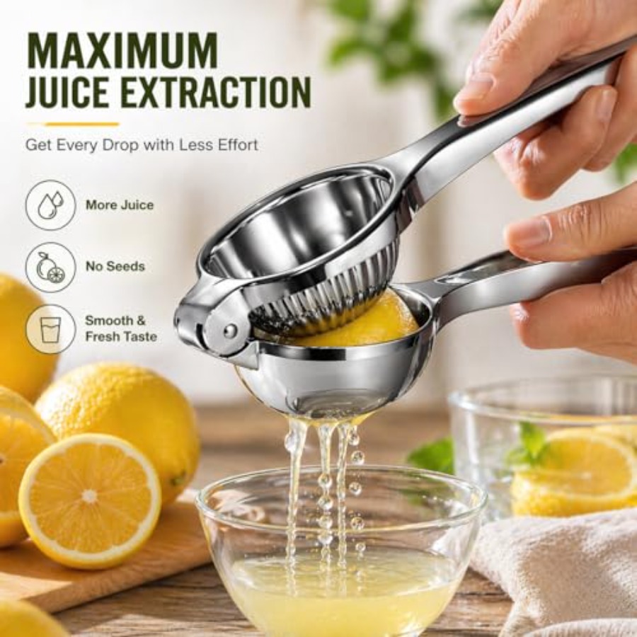 Premium Lemon Squeezer, Large  - Citrus Lemon Squeezer 评论和价格
