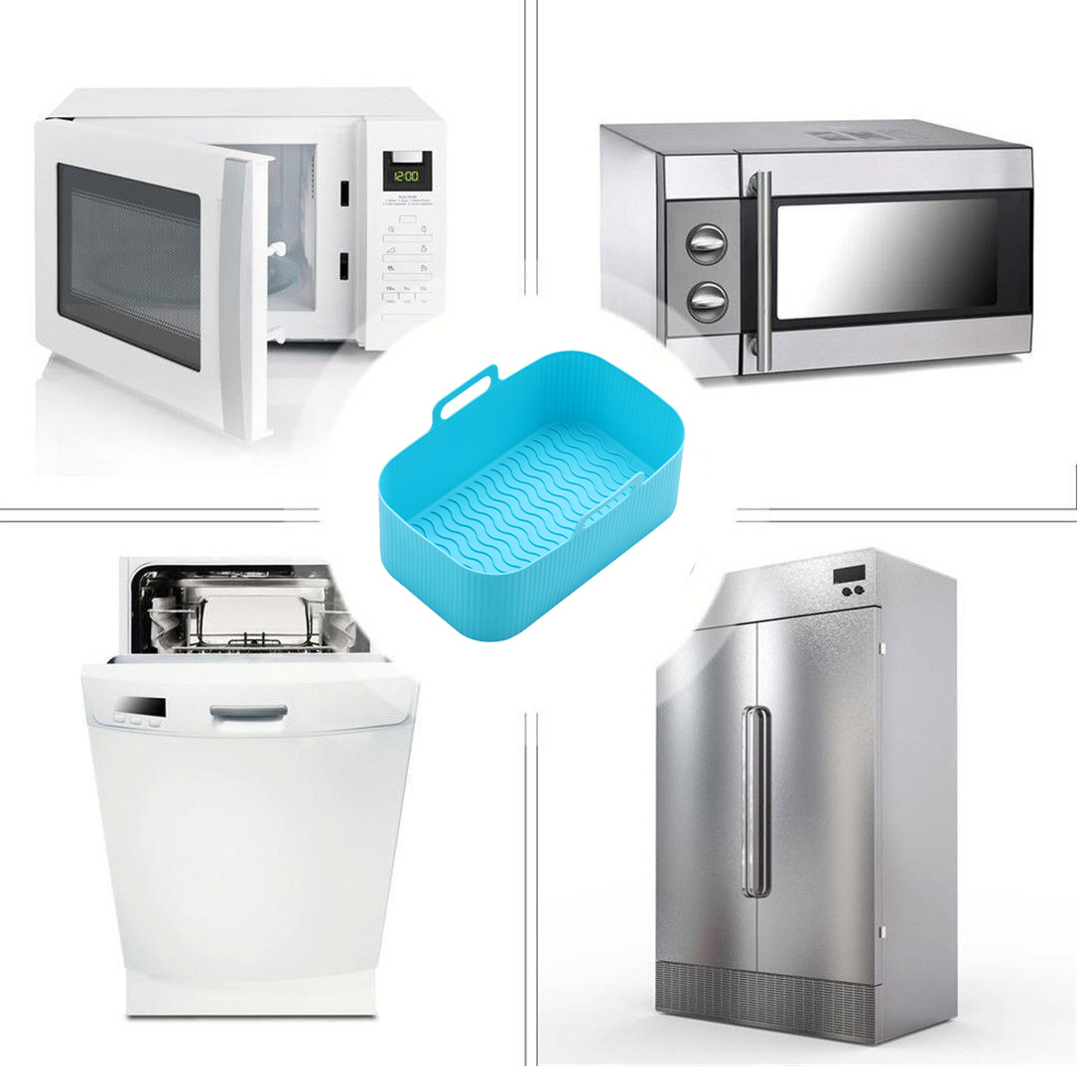 AirFryer Accessories Air Fryer - Silicone Steamer Basket 评论和价格