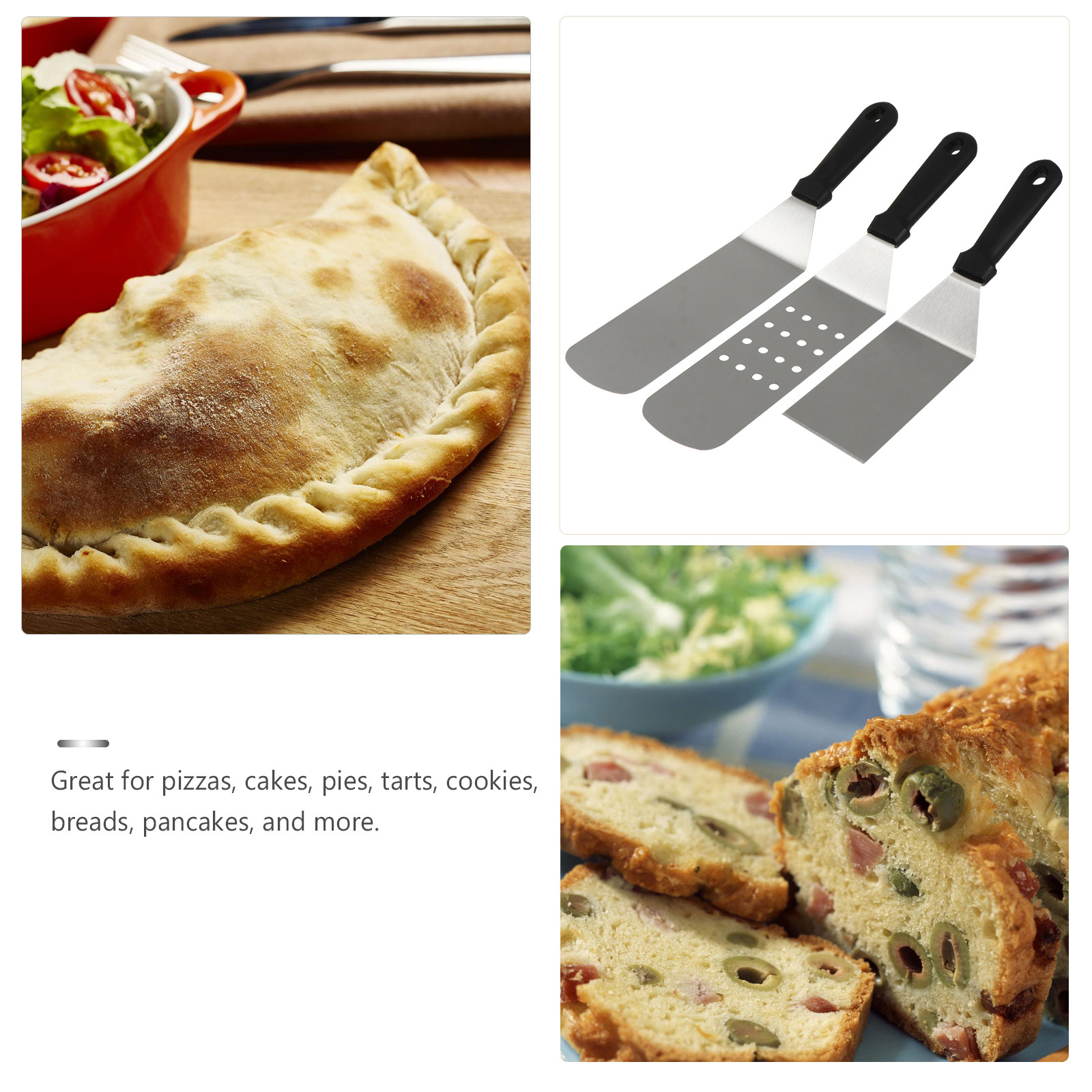 3Pcs Stainless Steel Pizza Pad - Pizza Stone Baking 评论和价格