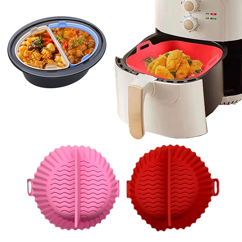 Divide Silicone Air Fryers Ove - Silicone Steamer Basket 评论和价格
