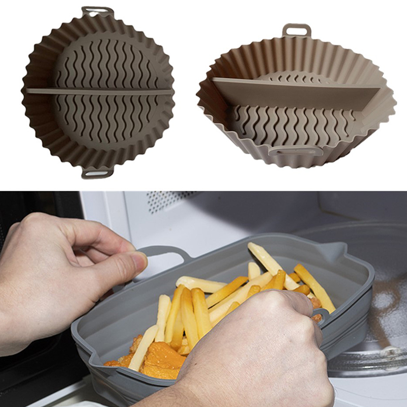 Divide Silicone Air Fryers Ove - Silicone Steamer Basket 评论和价格