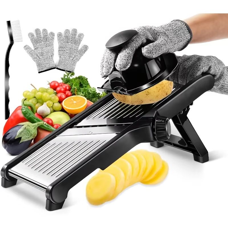 Stainless Steel Mandoline Slic - Kitchen Gadgets Vegetable Chopper 评论和价格