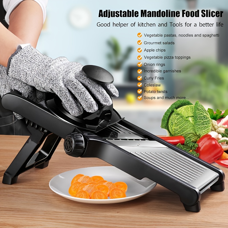 Stainless Steel Mandoline Slic - Kitchen Gadgets Vegetable Chopper 评论和价格