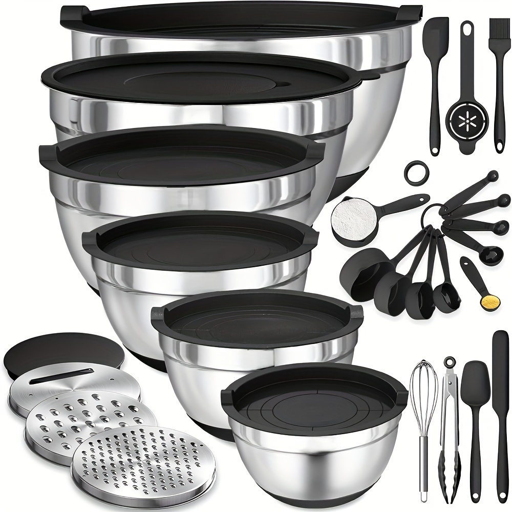 17pcs, Stainless Steel Mixing  - Kitchen Gadgets Set 评论和价格