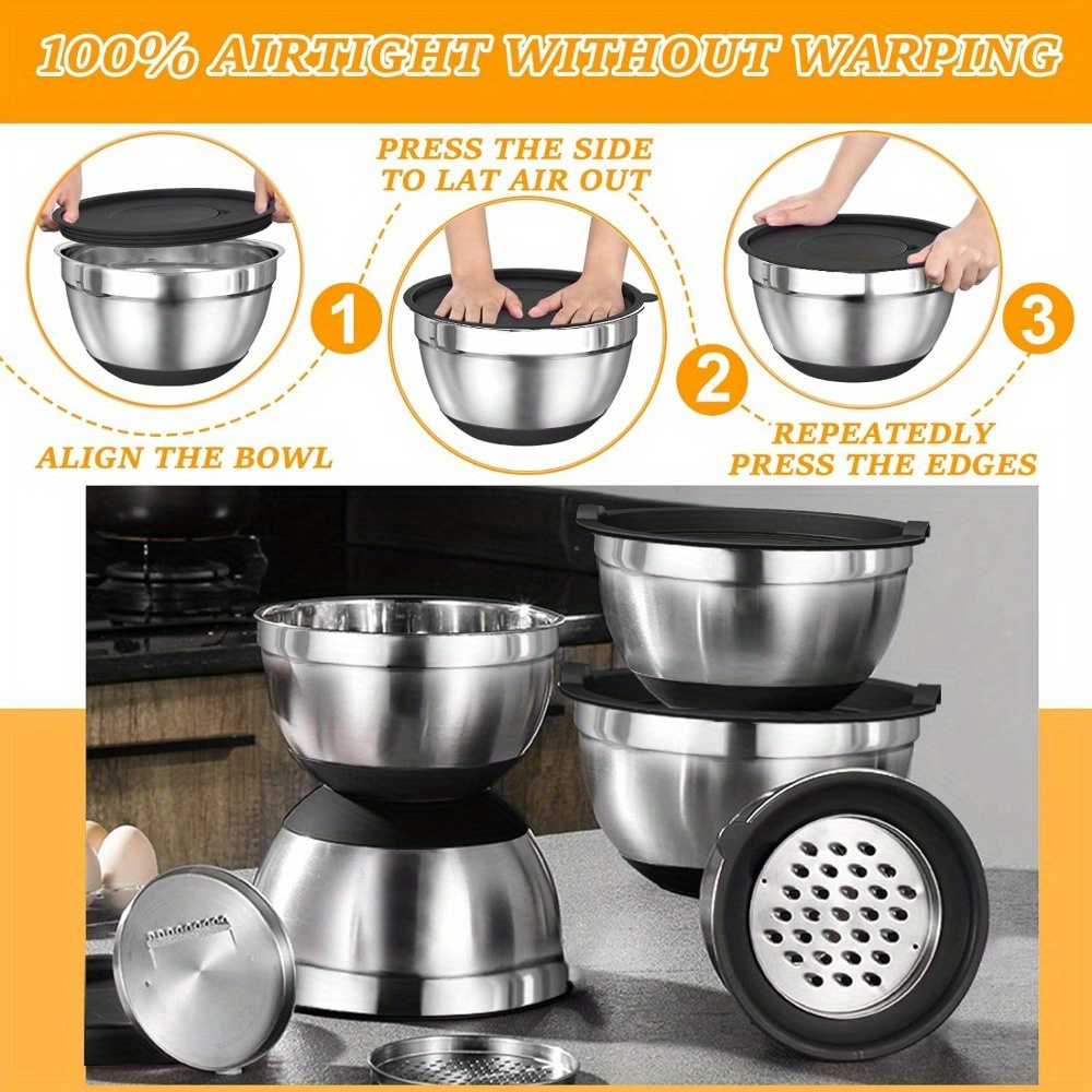 17pcs, Stainless Steel Mixing  - Kitchen Gadgets Set 评论和价格