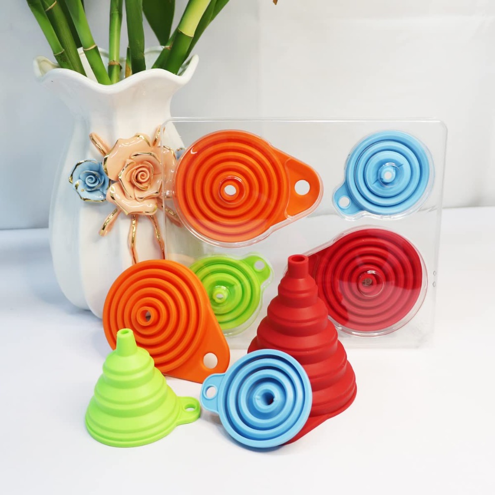 Collapsible Silicone Funnel Se - Kitchen Gadgets For Cooking 评论和价格