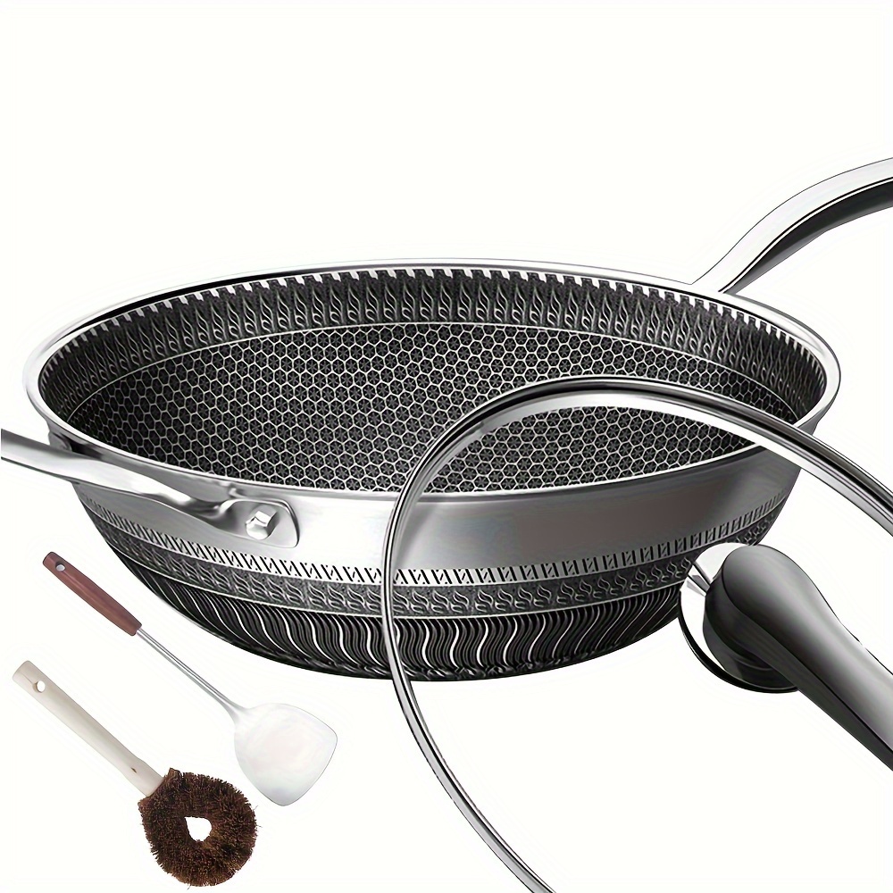 13.3 Inch Stainless Steel Wok  - Kitchen Gadgets You Must Have 评论和价格