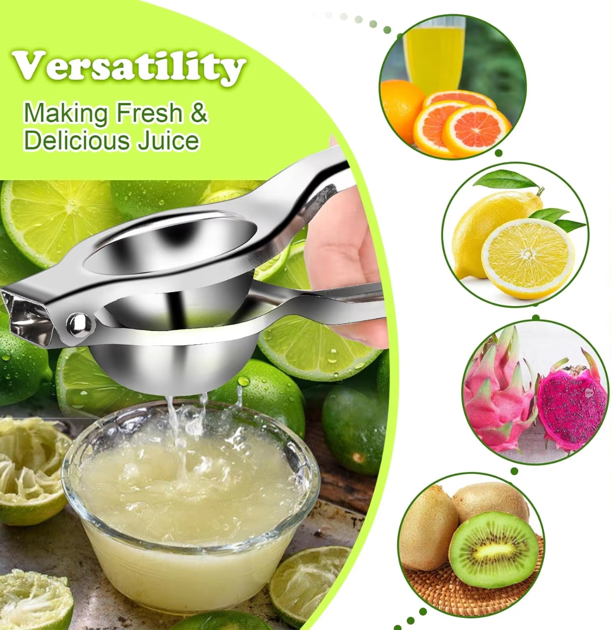 Stainless Steel Lemon Squeezer - Citrus Lemon Squeezer 评论和价格