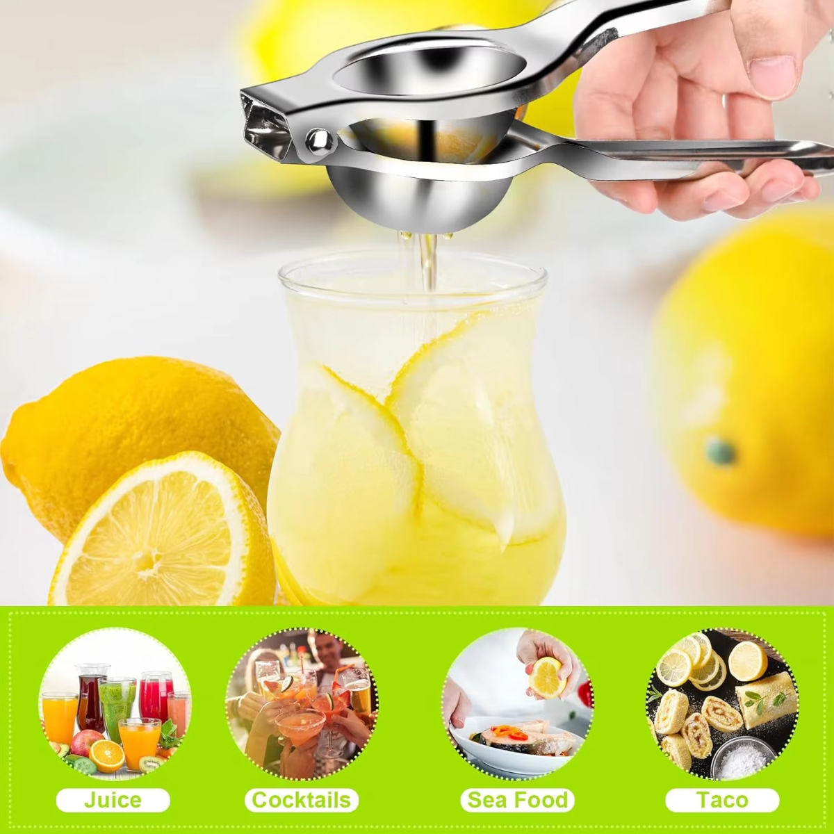 Stainless Steel Lemon Squeezer - Citrus Lemon Squeezer 评论和价格
