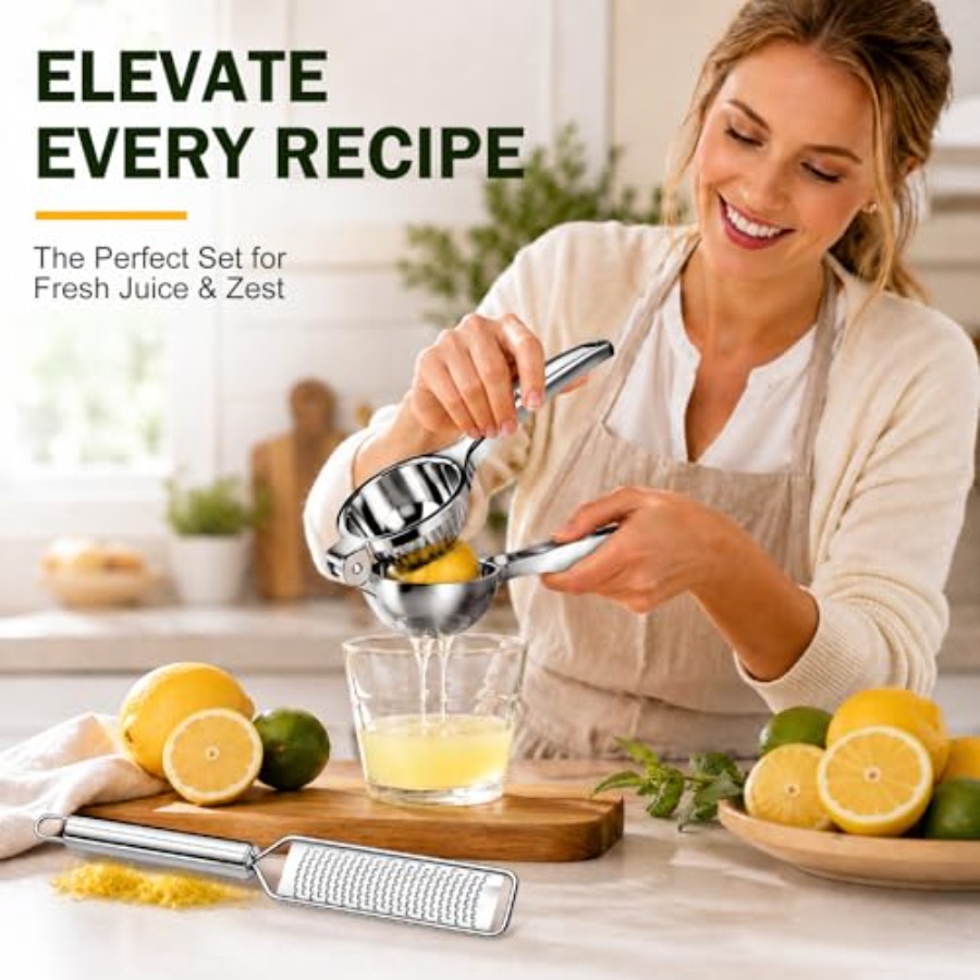 Lemon Squeezer Zester Set, Lar - Citrus Lemon Squeezer 评论和价格