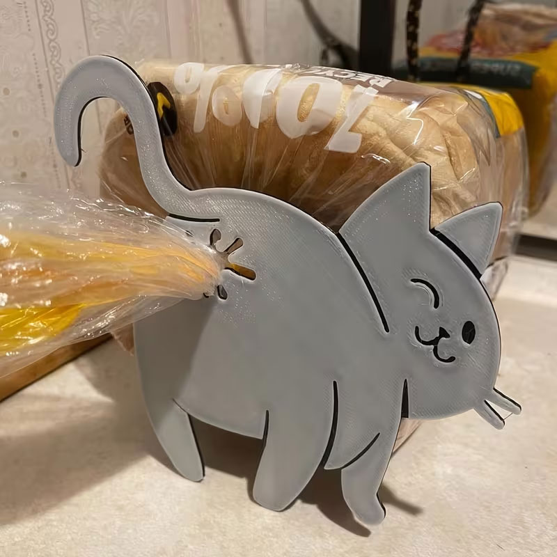 Cat Butt Bread Clip - 3D Print - Kitchen Gadgets You Must Have 评论和价格