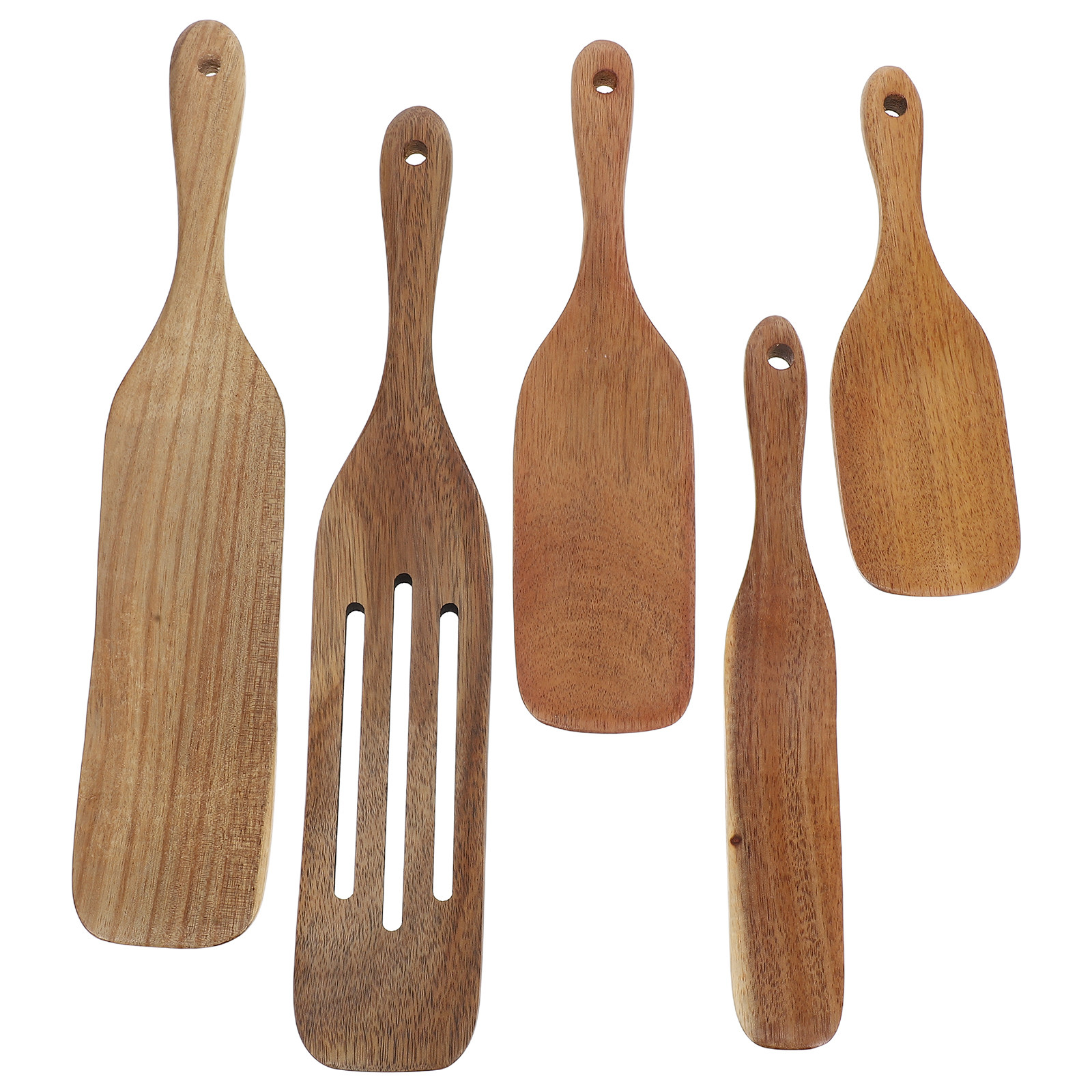 5Pcs Wooden Pizza Spatula Set  - Pizza Stone Baking 评论和价格