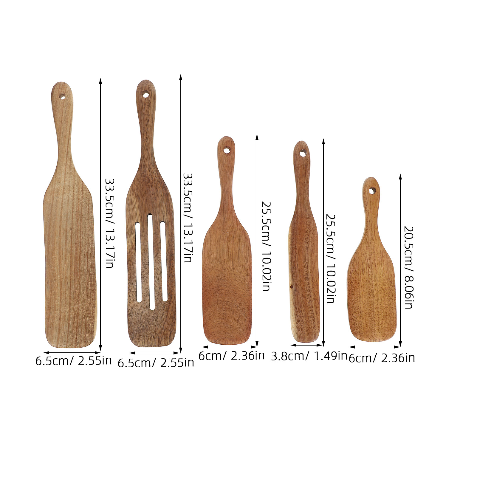 5Pcs Wooden Pizza Spatula Set  - Pizza Stone Baking 评论和价格
