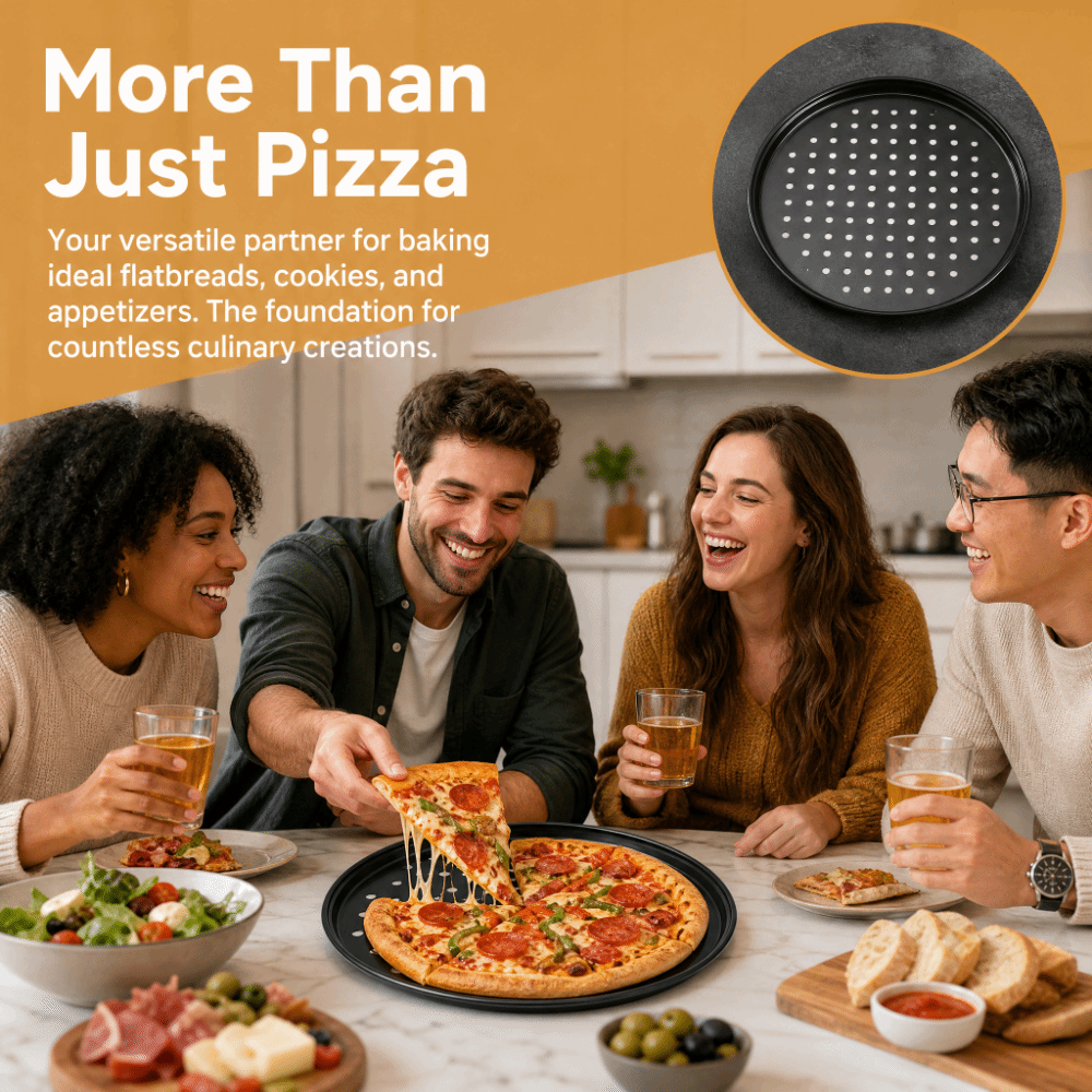Carbon Steel Perforated Pizza  - Pizza Stone Baking 评论和价格