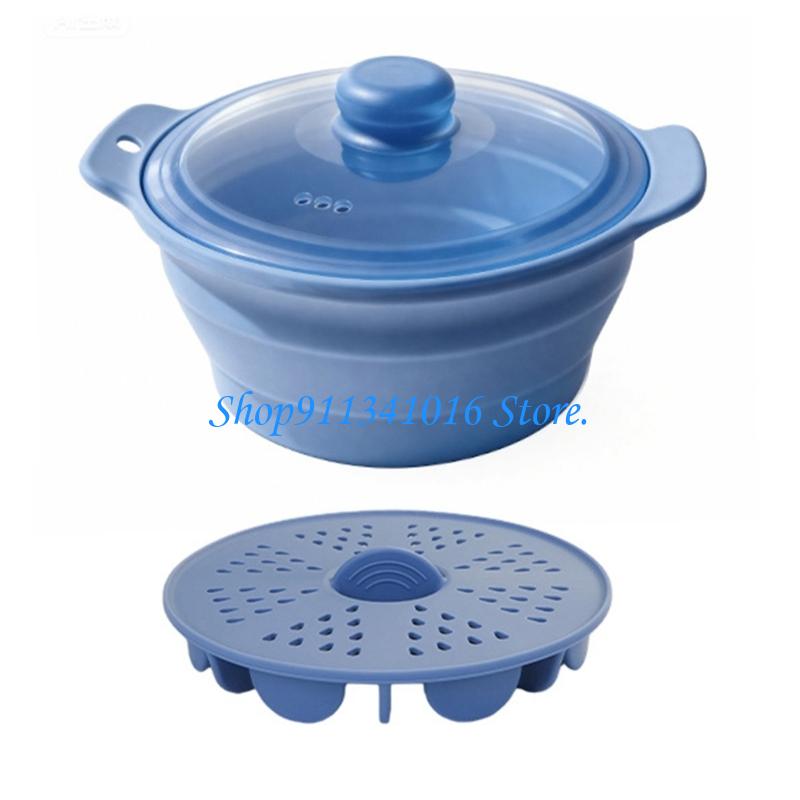Silicone Steamer with Steam Ba - Silicone Steamer Basket 评论和价格