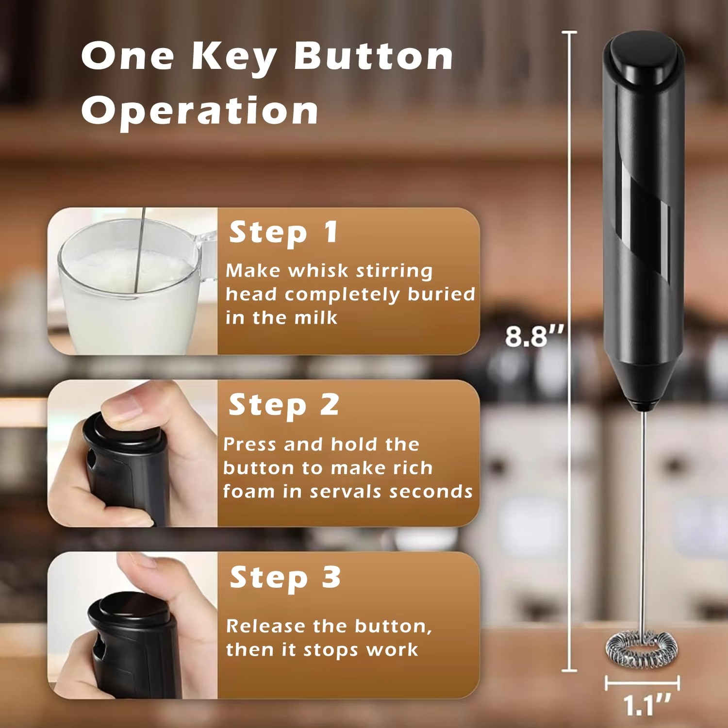 Portable Handheld AA Battery P - Kitchen Gadgets Mixer 评论和价格