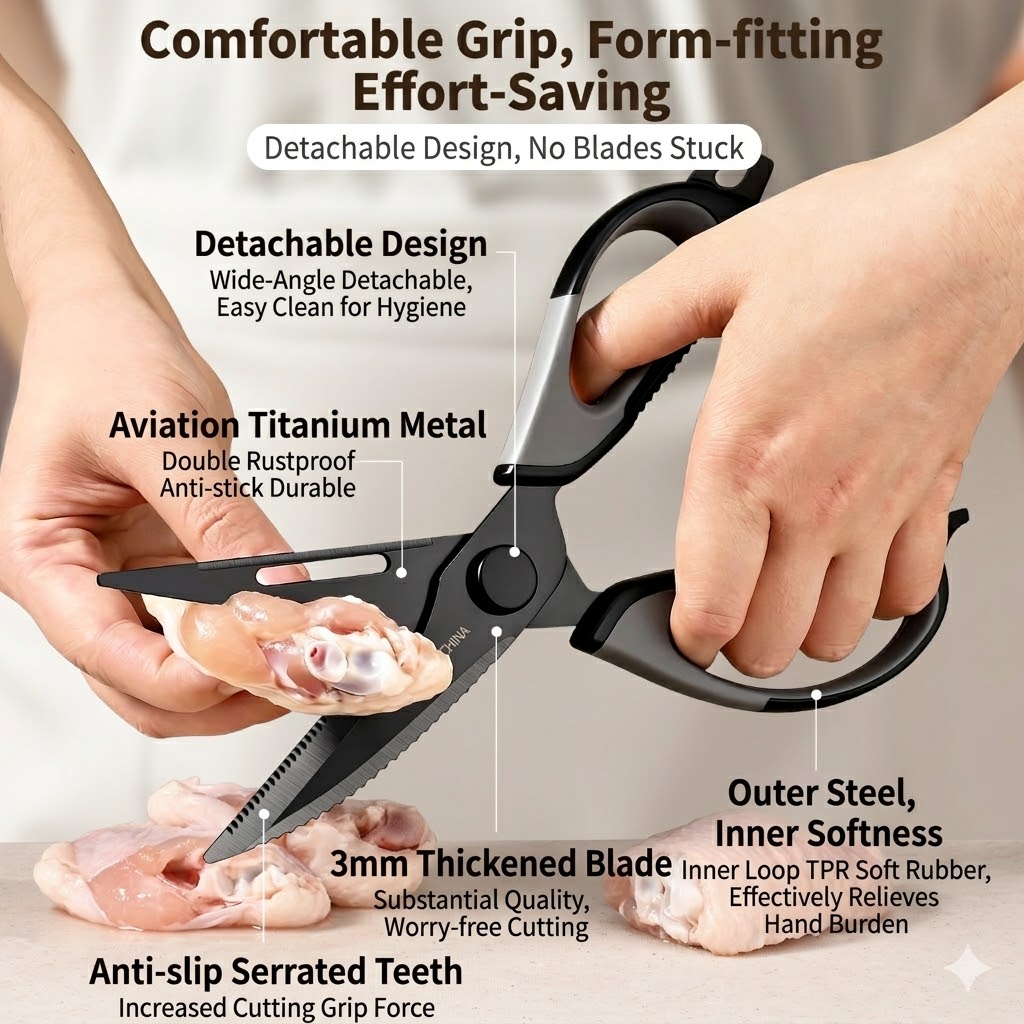 Kitchen scissors Titanium Chic - Kitchen Gadgets Deals 评论和价格