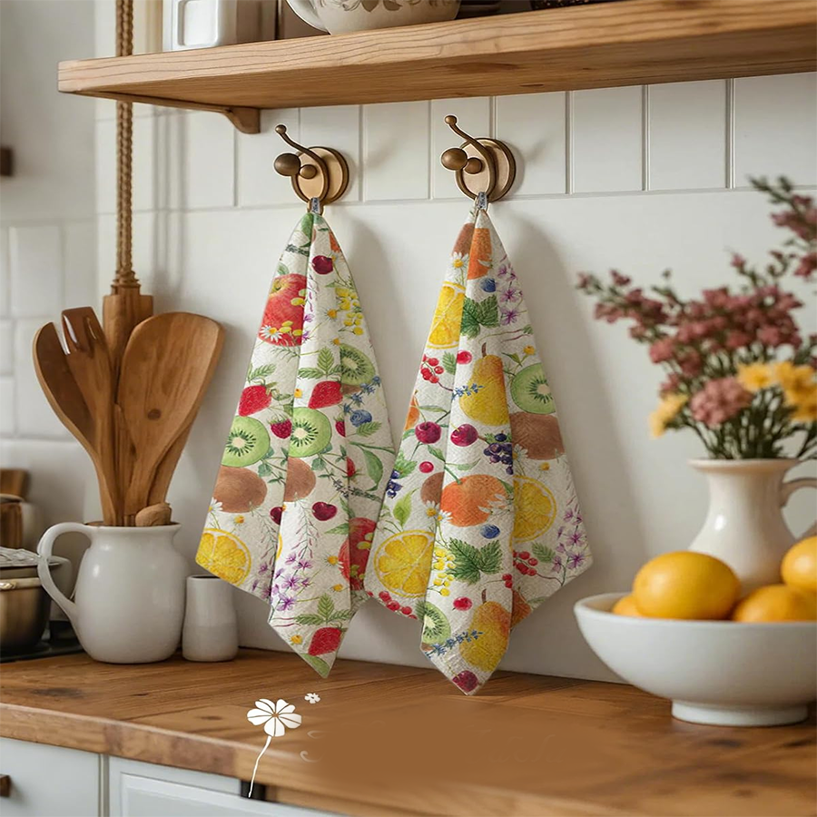2Pcs, Fruit Party Kitchen Towe - Kitchen Gadgets You Must Have 评论和价格