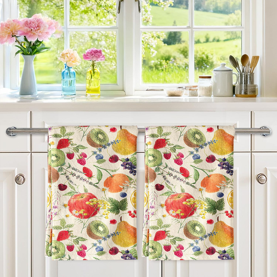 2Pcs, Fruit Party Kitchen Towe - Kitchen Gadgets You Must Have 评论和价格