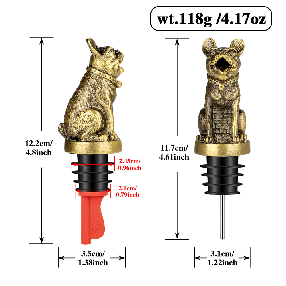 Cute French Bulldog Wine Pouer - Kitchen Gadgets Deals 评论和价格
