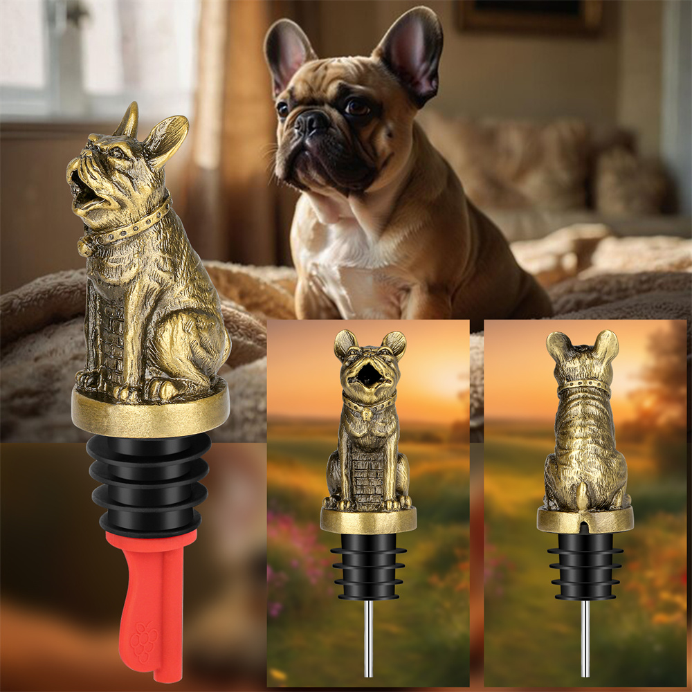 Cute French Bulldog Wine Pouer - Kitchen Gadgets Deals 评论和价格