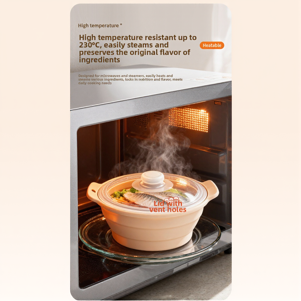 Silicone Microwave Steamer Bas - Silicone Steamer Basket 评论和价格