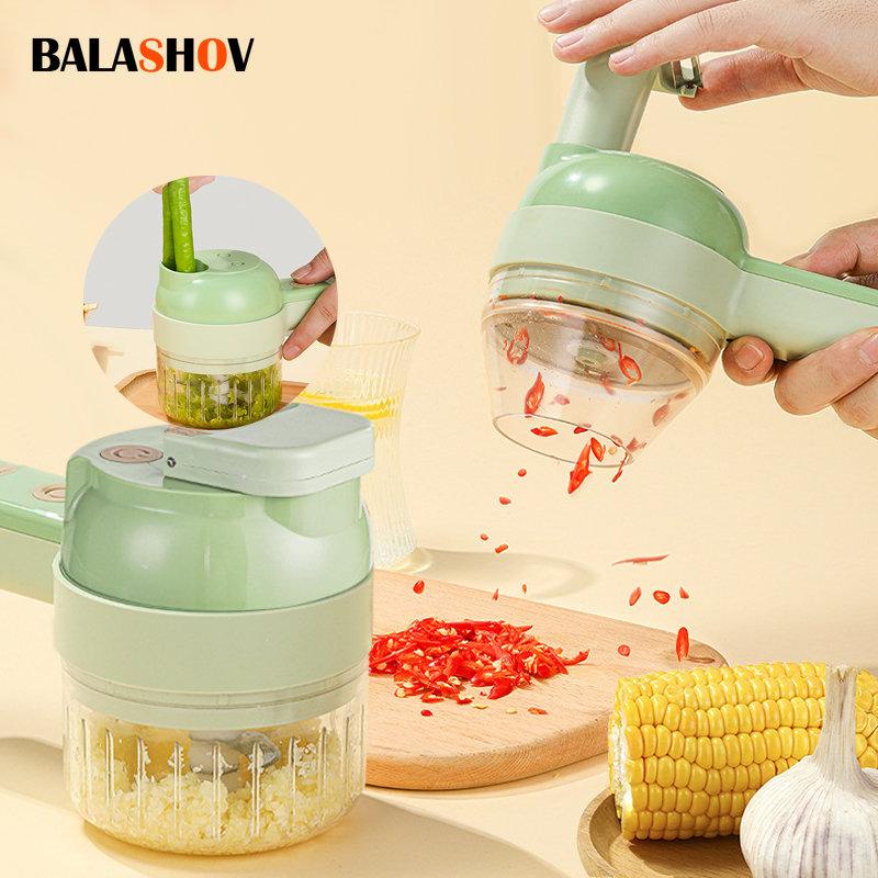 4In1 Electric Vegetable Cutter - Kitchen Gadgets Machine 评论和价格