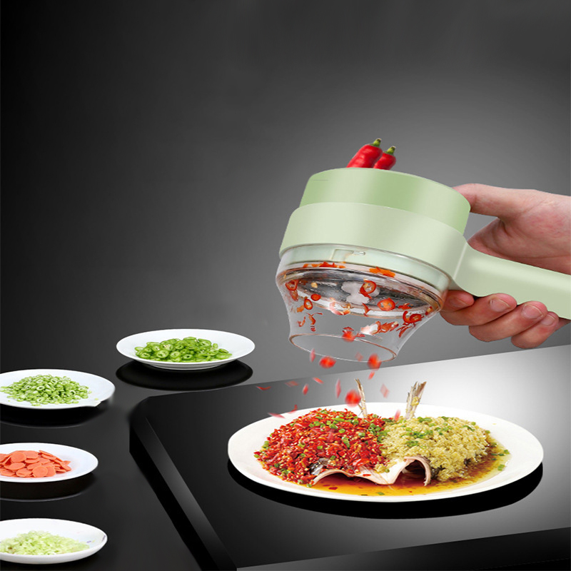 4In1 Electric Vegetable Cutter - Kitchen Gadgets Machine 评论和价格