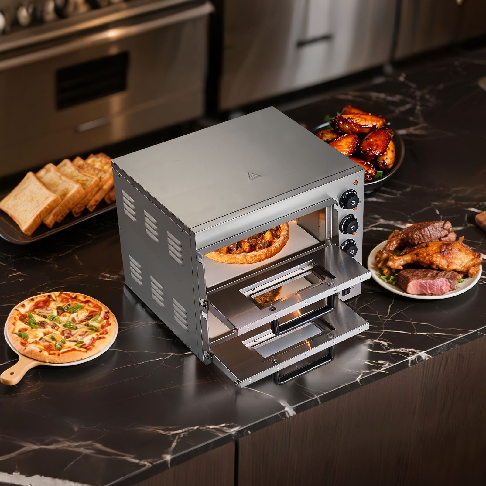 Commercial Pizza Oven Countert - Pizza Stone Baking 评论和价格