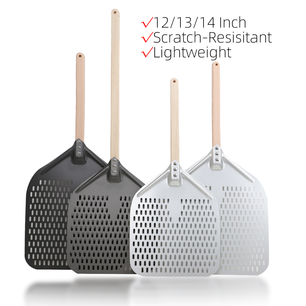 12 14 Inch Big Pizza Peel Shov - Pizza Stone Baking 评论和价格