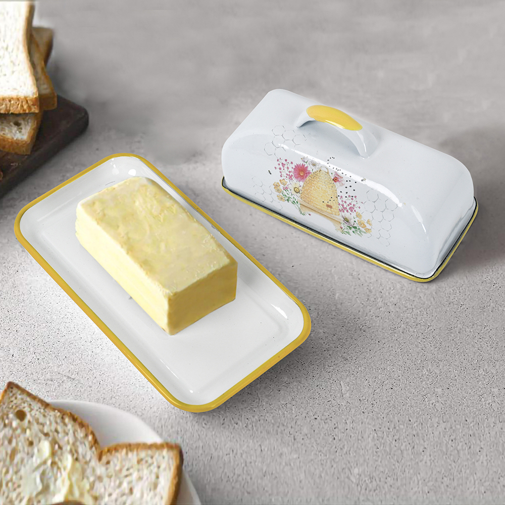 Menschy Enamel Butter Dish Che - Kitchen Gadgets Deals 评论和价格