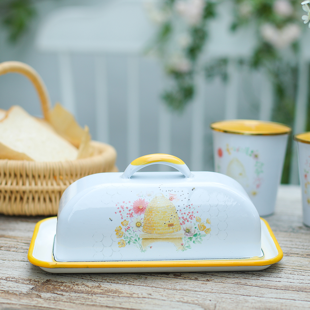 Menschy Enamel Butter Dish Che - Kitchen Gadgets Deals 评论和价格