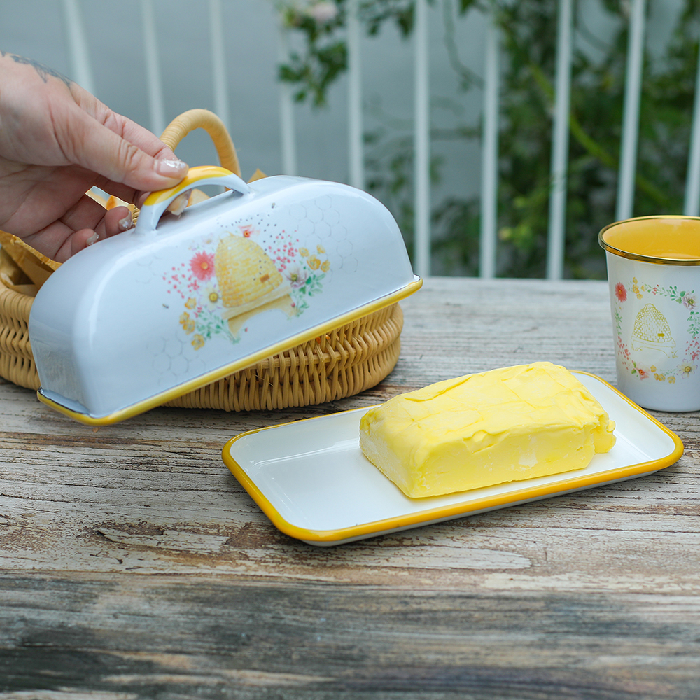 Menschy Enamel Butter Dish Che - Kitchen Gadgets Deals 评论和价格
