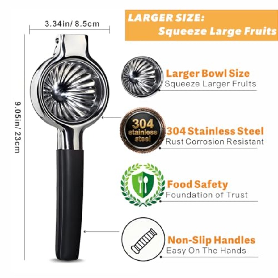 Stainless Steel Lemon Squeezer - Citrus Lemon Squeezer 评论和价格