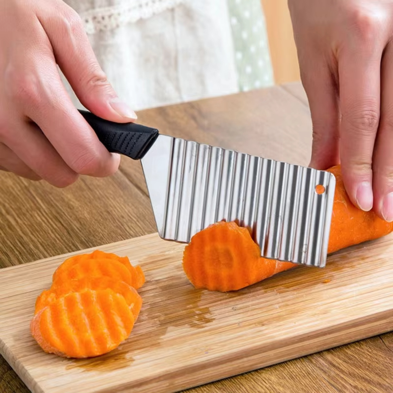 Stainless Steel Potato Chip Sl - Kitchen Gadgets Vegetable Chopper 评论和价格