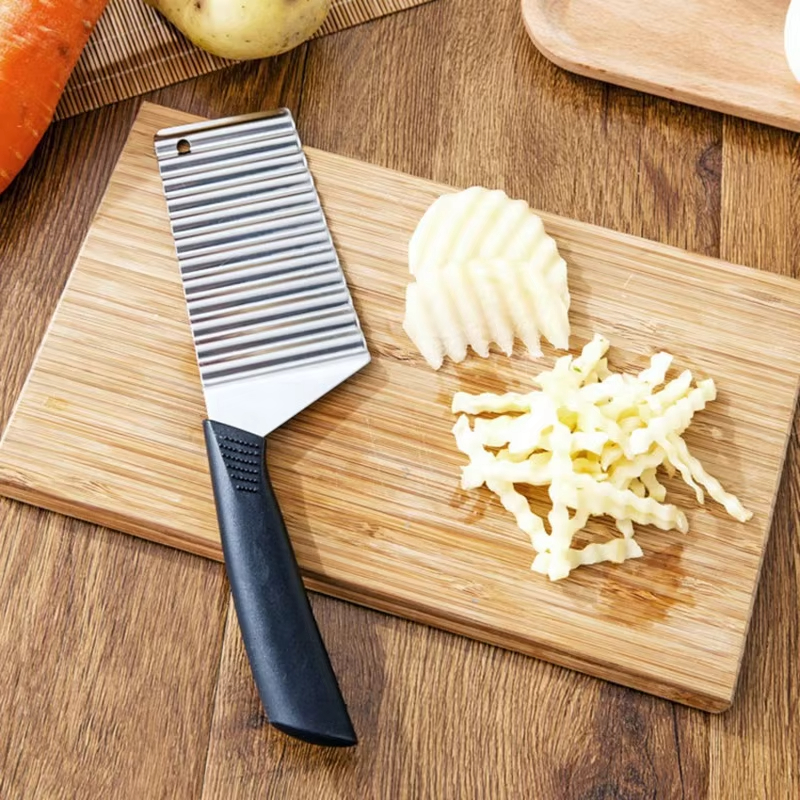 Stainless Steel Potato Chip Sl - Kitchen Gadgets Vegetable Chopper 评论和价格